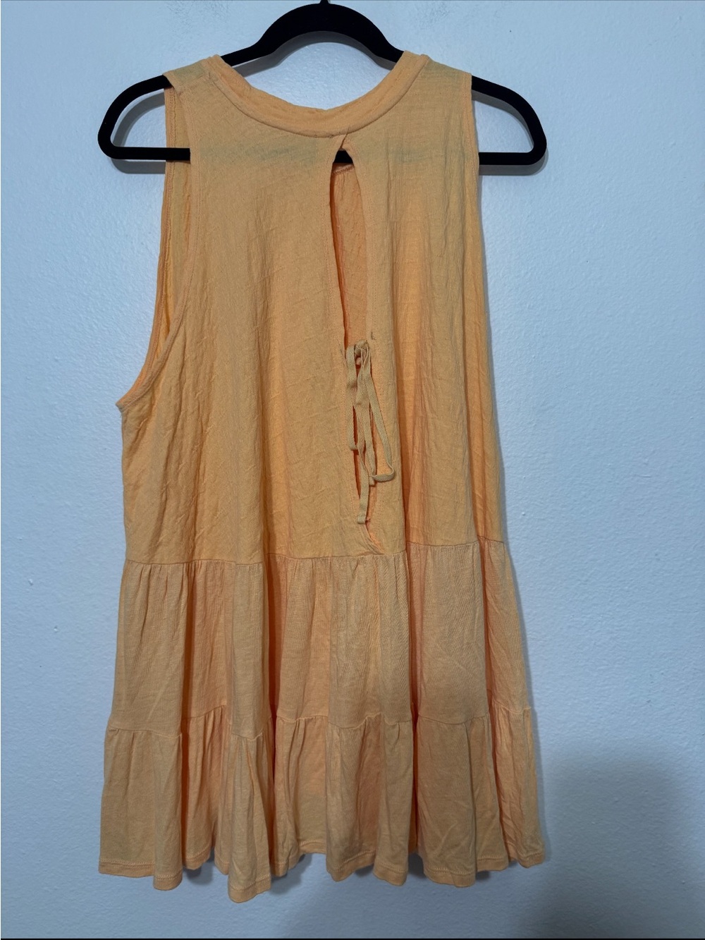Free People Right On Time Tunic Tank Top in Apricot Orange Size Medium - Picture 4 of 9